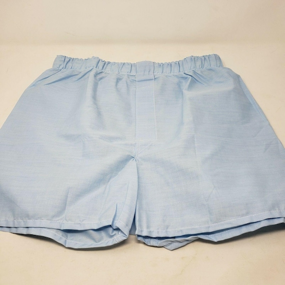 Vintage Manhattan Drop Seat Boxers Shorts Underwear Poly Cotton Mens 34 USA  Blue 50/50 50s 60s Mid Century -  Canada