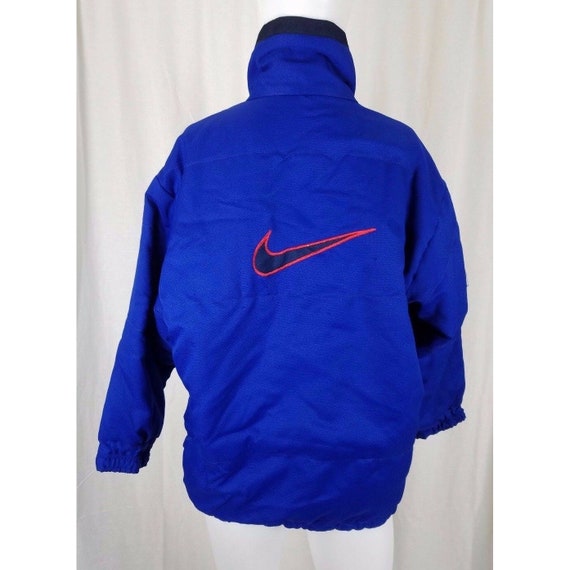 Vintage Nike Reversible Red Swoosh Logo Jacket Puffer… - Gem