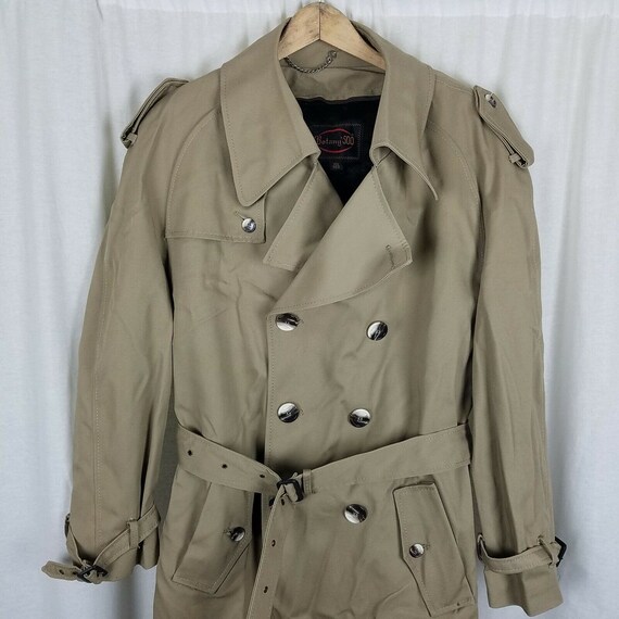 Vintage Botany 500 Insulated Belted Double Breasted Military