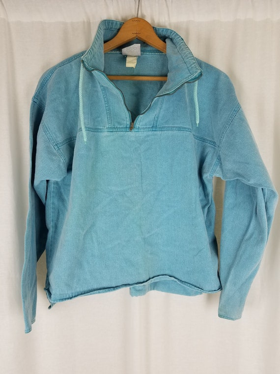 adidas denim sweatshirt