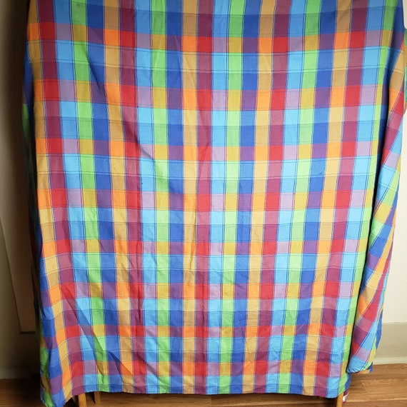 Sears Perma Prest Vintage Twin Plaid Bedspread Bed Cover Etsy