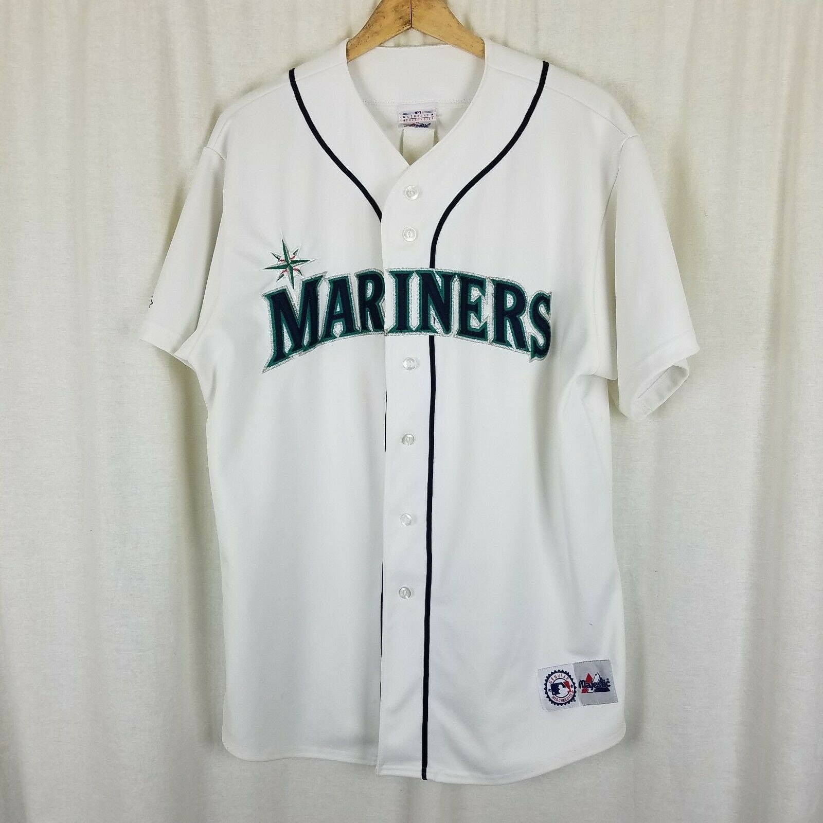 SEATTLE MARINERS 1980's Majestic Cooperstown Jersey Customized Any Name & Number(s) - Custom Throwback Jerseys