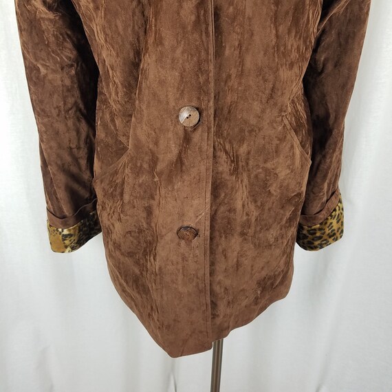 Moon Flood Paris Vegan Brown Faux Suede Brushed L… - image 3