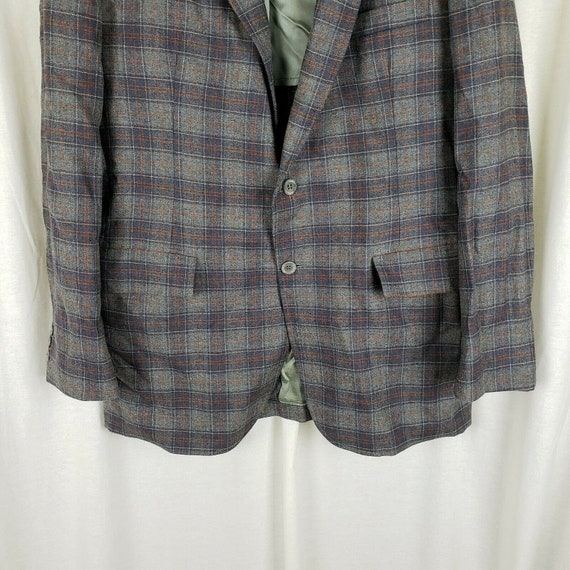 Vintage Jenss Unique Plaid Blazer Sport Coat Jack… - image 3