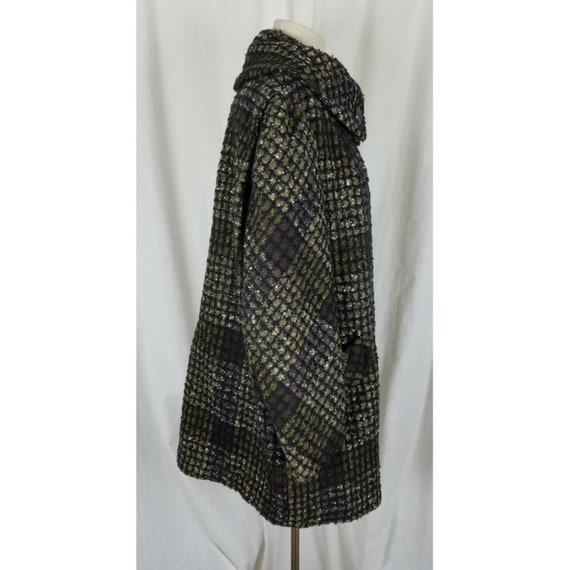 Vintage 50s Union Made Plaid Jackie O Mod MCM Wov… - image 5