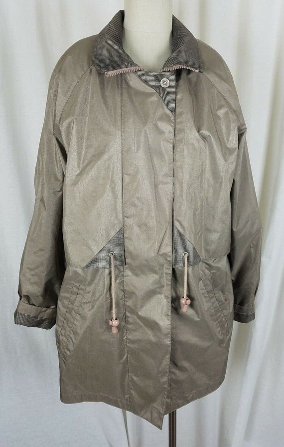 Ms. Cambridge Metallic All Weather Short Trench Co