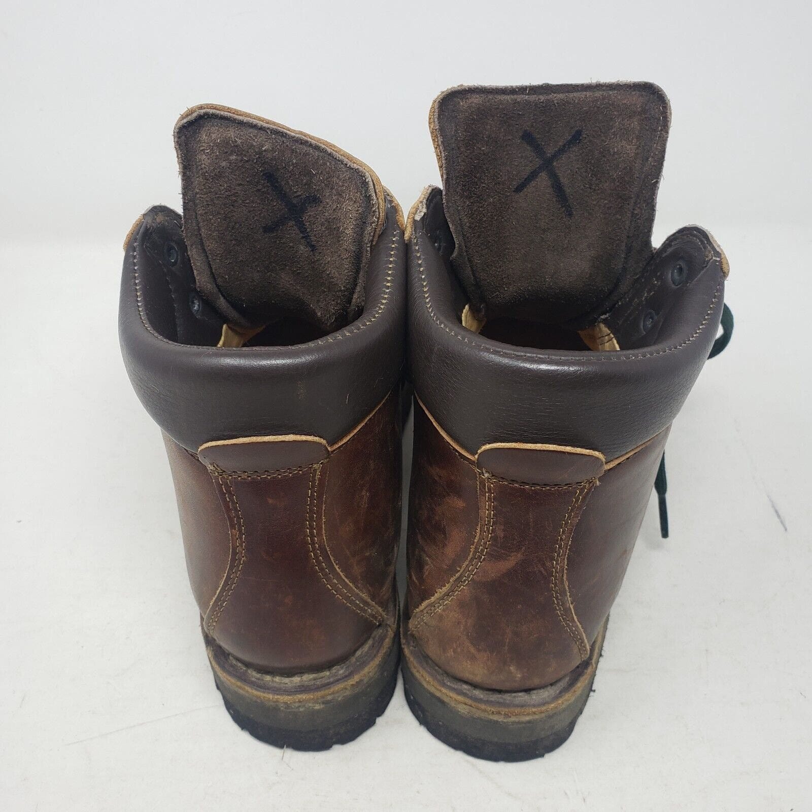 Vintage Scarpa LL Bean Brown Leather Norwegian Welt Hiking  display picture 3