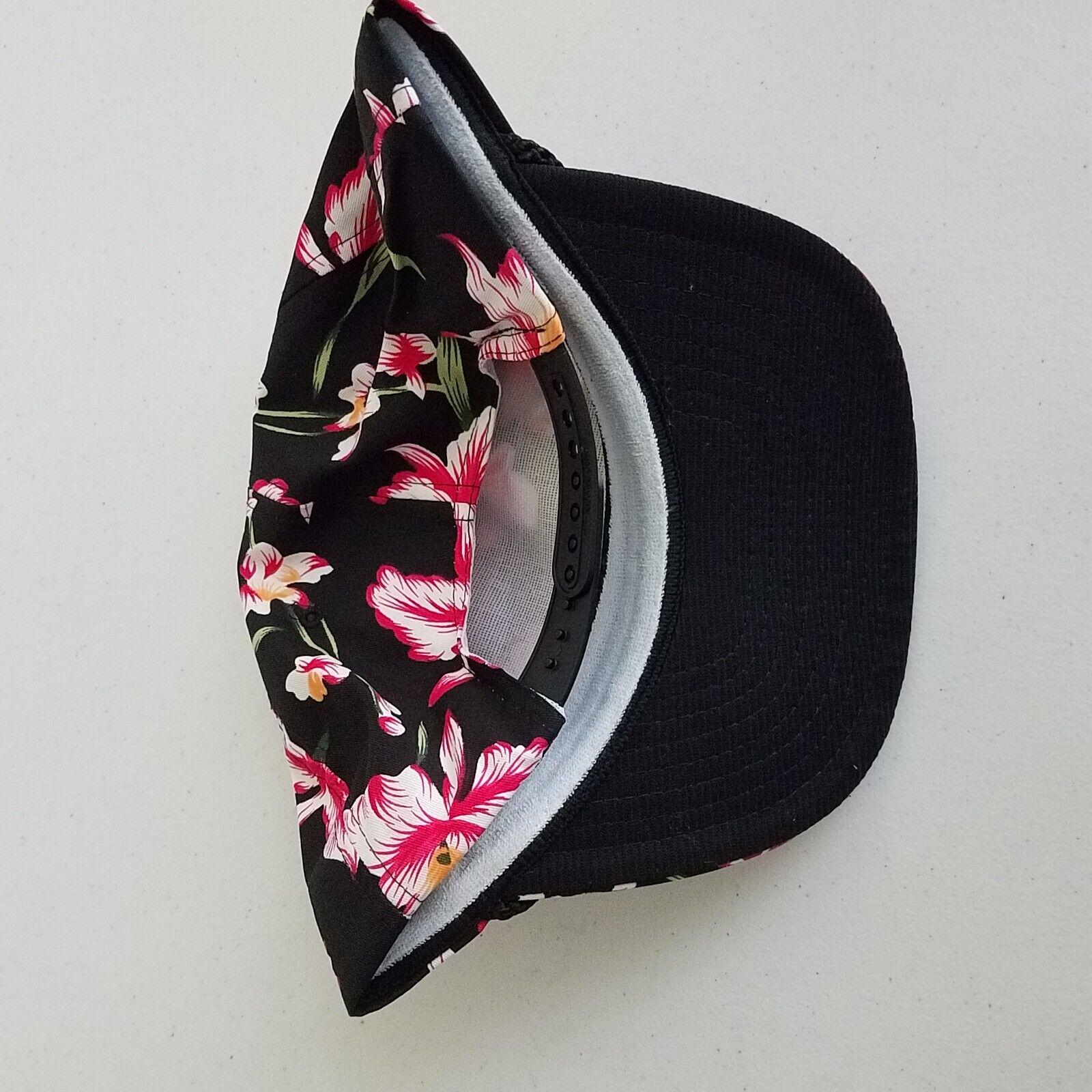 Vintage Kauai Hawaiian Hibiscus Flowers Baseball Hat Cap Mens OS Snapback Nissin Vintage Kauai Hawaiian Hibiscus Flowers Baseball Hat Cap  main image 4