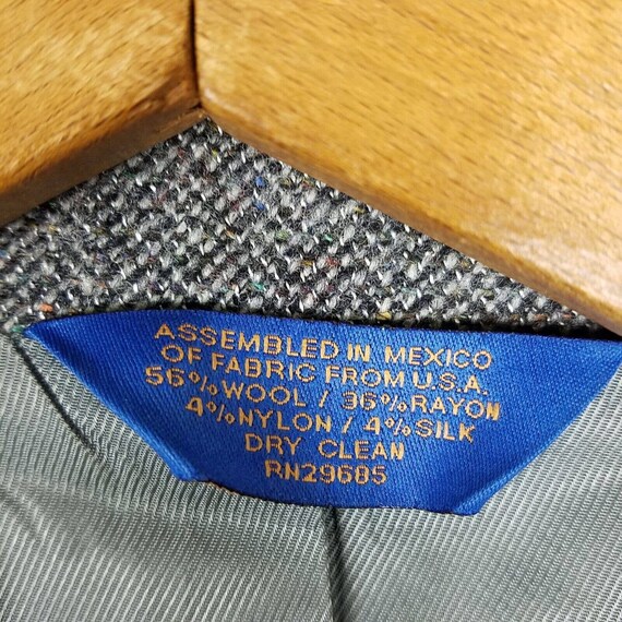 Vintage Pendleton Gray Wool Suede Patch Elbows Sh… - image 7