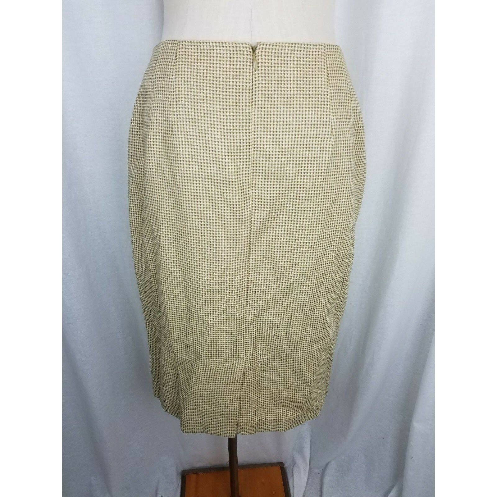 Ensemble Linda Allard Ellen Tracy - Blazer Et Jupe Crayon En Soie Taille XS, Occasion Excellent état