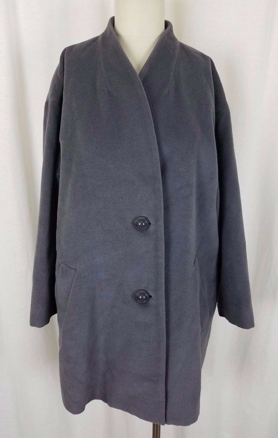 Vintage Dana Paris Boutique Cashmere Collarless W… - image 1