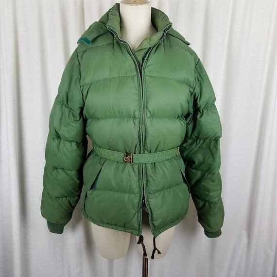 Vintage Frostline Kit Hooded Belted Goose Down Quilted Puffer