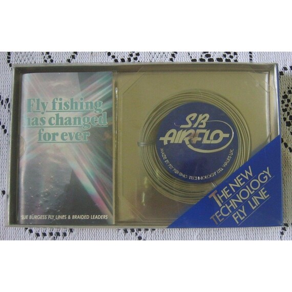 SB Airflo Fly Fishing Equipment Special Intermediate Line 90' 30 yd DT61  Made in Wales UK Vintage Reel River