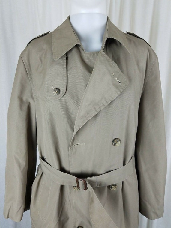 Vintage Hart Schaffner & Marx Trench Coat Wool Ho… - image 2