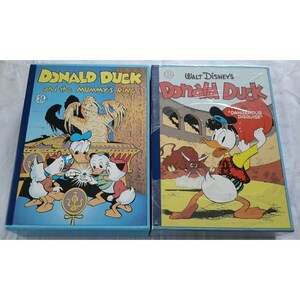 Vintage Carl Barks Library Vol I 2 Donald Duck Mummys Ring Dangerous Disguise Hardcover Books Set Volumes one and two New Sealed