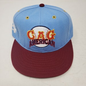 Chicago American Giants CAG Negro League Vintage Snapback Baseball Hat Mens One Size Fits Most Adjustable
