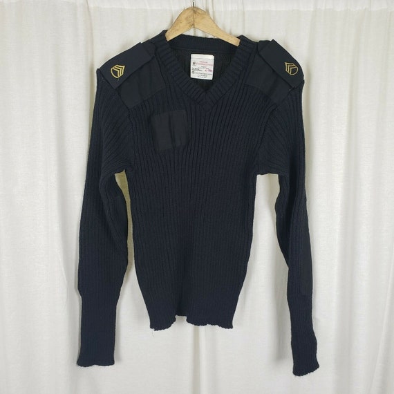 アウターその他 87MM Mmlg WOOL VARSITY JUMPER NAVY MMLGBC2J017 Amazon.com: York Woolly Pully Vee Neck Sweater with Patches