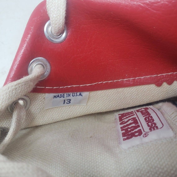VTG 70s Converse One Star Dr J Basketball Hi Tops Sneakers Shoes Mens 13 USA Red VTG 70s Converse One Star Dr J Basketball Hi Tops Sneakers  main image 4
