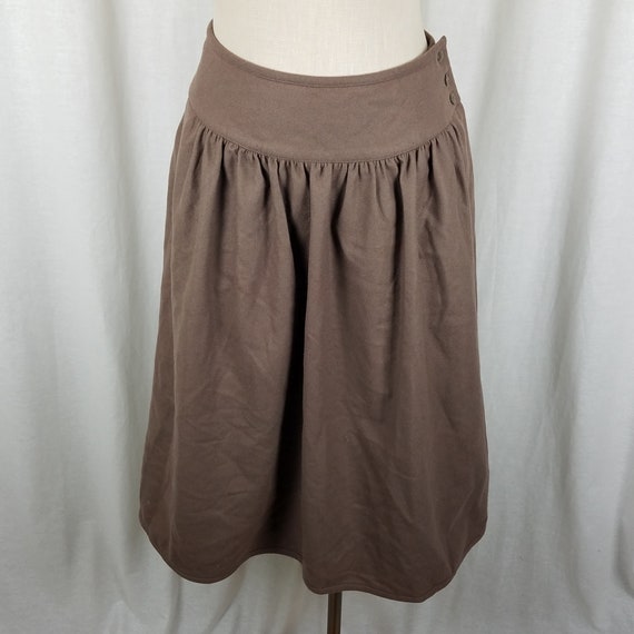 Vintage Mondi Brushed Winter Wool Pleated Midi Lo… - image 1