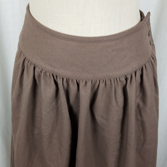 Vintage Mondi Brushed Winter Wool Pleated Midi Lo… - image 2