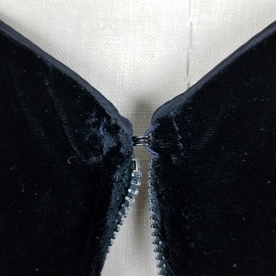 Vintage Jane Hodges New York Black Velvet Satin F… - image 6