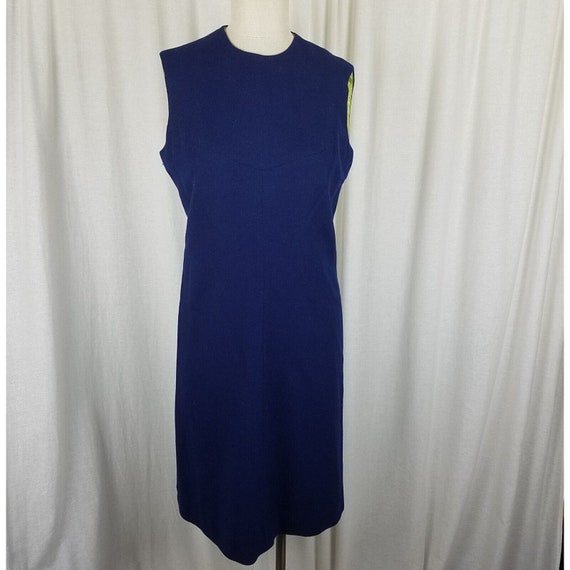 Vintage Pamela Martin MCM Mod Woven Sheath Dress … - image 1