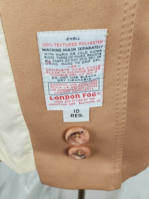 Vintage London Fog Maincoats Textured Polyester T… - image 10