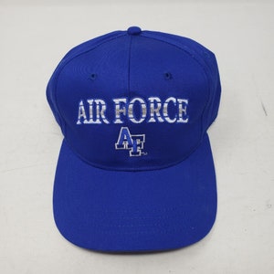 Vintage AF Air Force Academy Baseball Hat Cap Strapback Strike Through Adjustable Blue One Size Fits Most Collegiate
