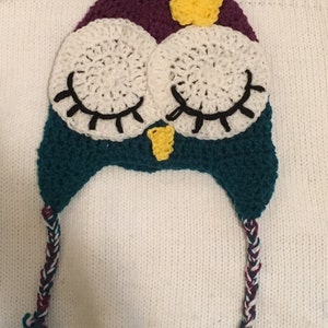 Crotchet Owl Hat for girl&#39;s