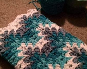 Afghan blanket throw blanket