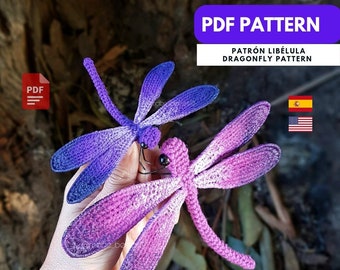 Crochet Dragonfly Pattern and Painting