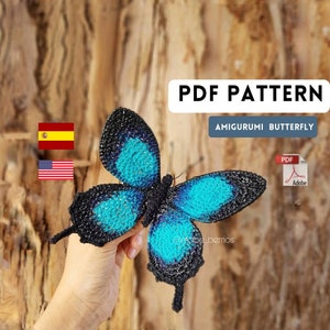 PATTERN/PATTERN Blue Morpho Butterfly Amigurumi