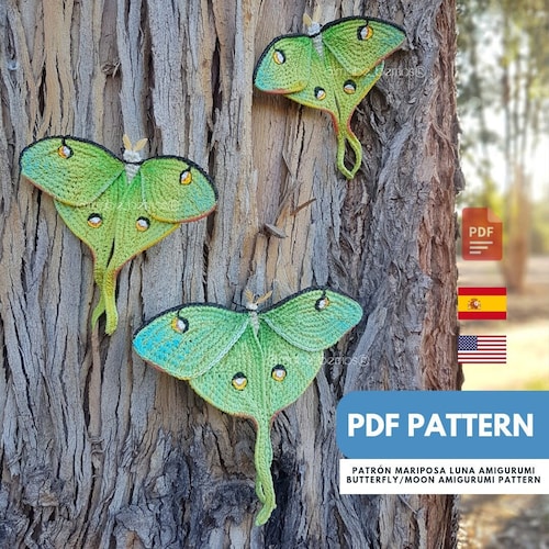 PDF Pattern Moon Butterfly