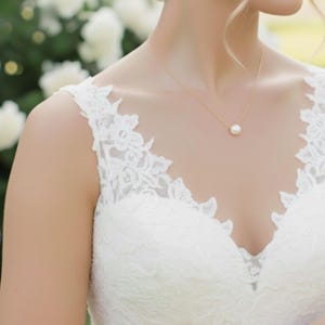 Bridesmaid 8mmPearl Jewelry Set with Message Card.  - 925 Silver Ear Post.DAINTY Chain . Bridesmaid Jewelry 3Set-2Style