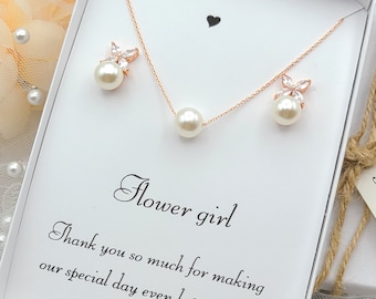 Simple Single Pearl Drop Necklace Bridesmaid Wedding Flower Girls Bridal 15N Simple Single Pearl Drop Necklace Bridesmaid Wedding Flower Girls Bridal 15N