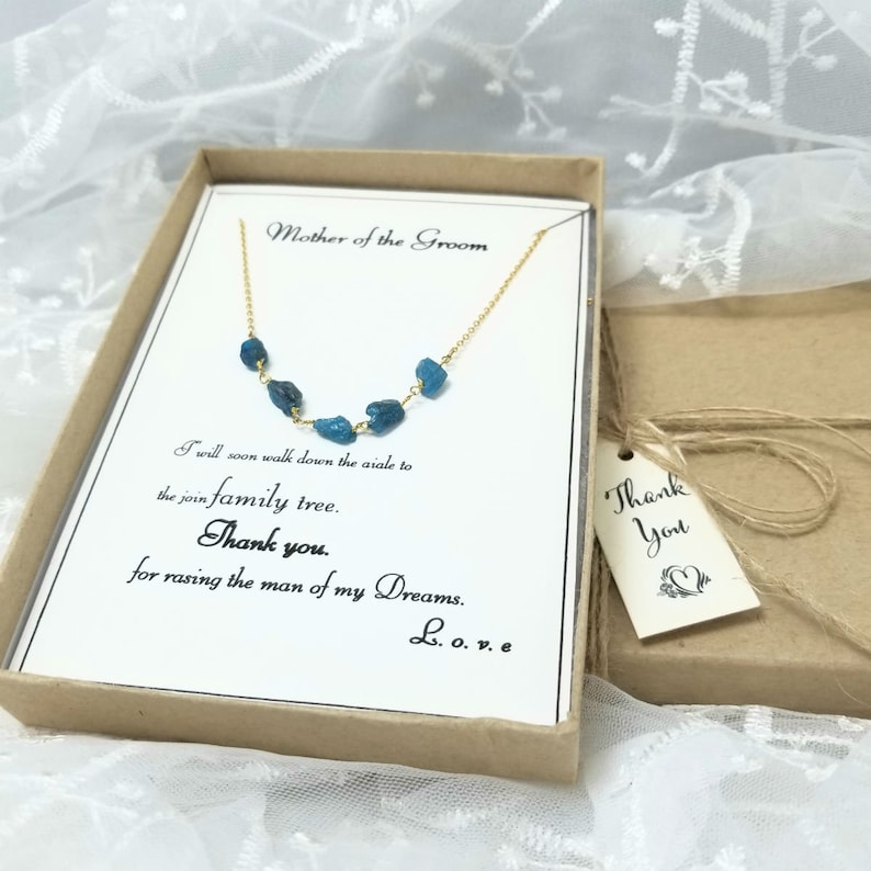Raw Gemstone necklace. Mother of the groom necklace,Rosario Gem Necklace Mother of groom gem stone necklace Mother of Bridal necklace