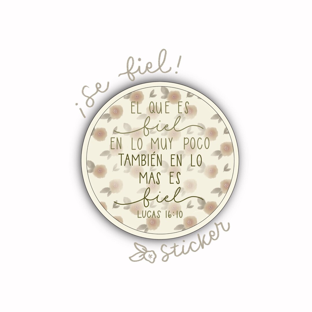 El Que Es Fiel Spanish Sticker / Spanish Bible Verse Sticker Etsy
