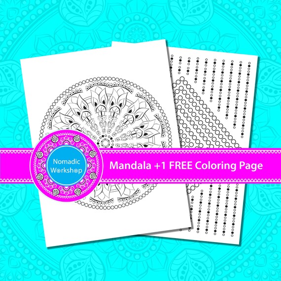 Mandala 1 Free Page Coloring Page For Adults Coloring Pages Coloring For Adults Coloring Color Therapy Anxiety Relief Circles