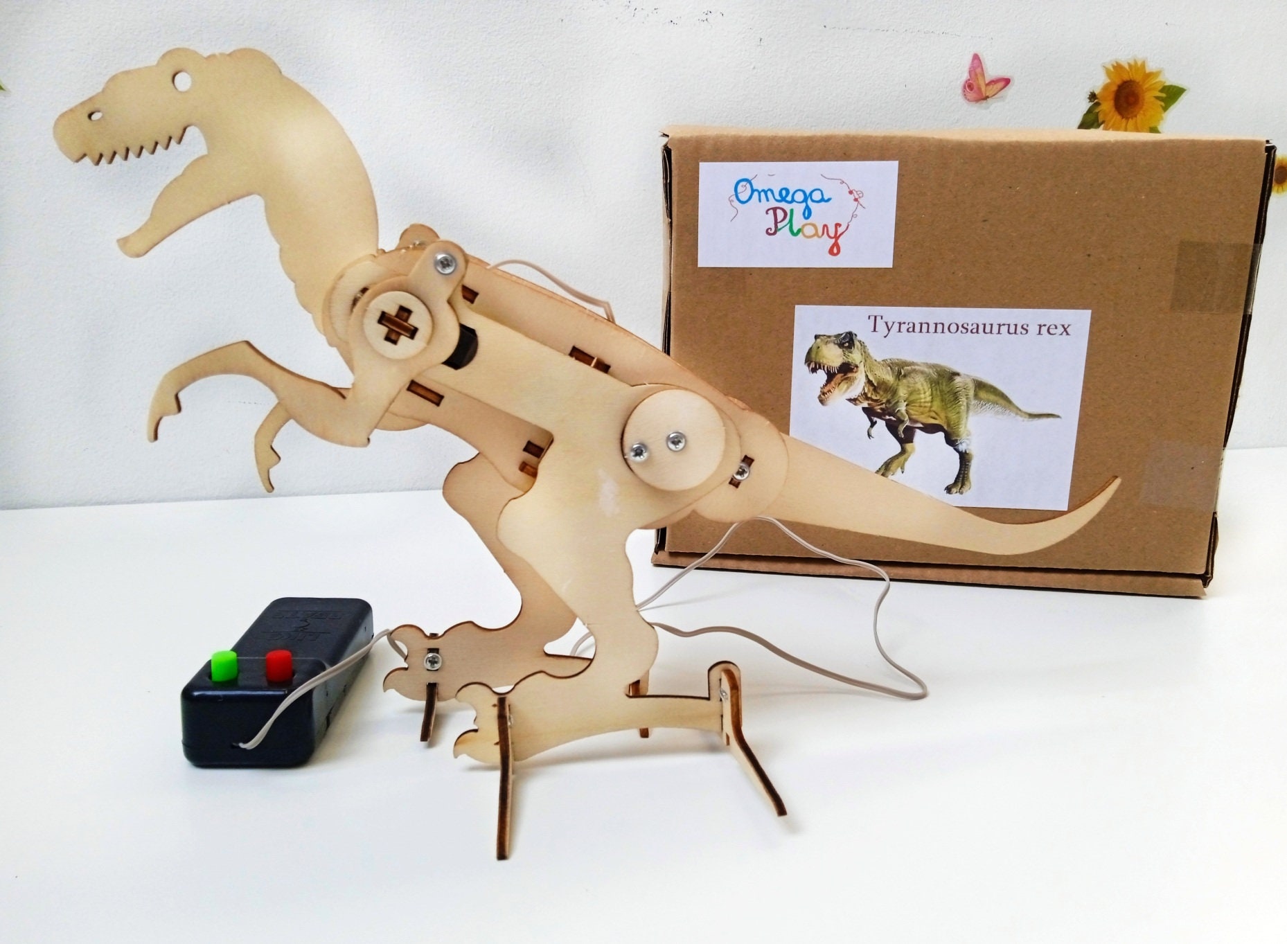 STEM Projects Kits for Kids Age 8-10-12, 4 in 1 3D Wooden Puzzles Dinosaur  Craft
