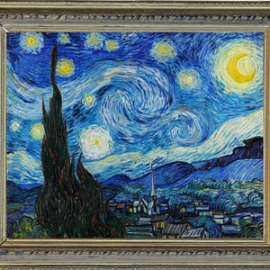 Vincent Van Gogh&#39;s Starry Night, High Resolution Downloadable Art Prints, Wall Art, Instant Download, Printable, Vintage Art