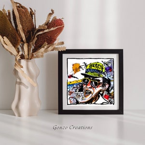 Ralph Steadman Style Art, Fear and Loathing, High Resolution Downloadable Art Prints, Wall Art, Prints, Instant Download, Printable, Art