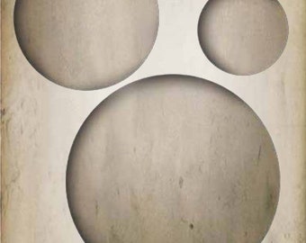 Tim Holtz Alterations Size Circles and Base Tary Combo- Sizzix Movers and Shapers- Circles and Tray Sizzix Bigz L Set.