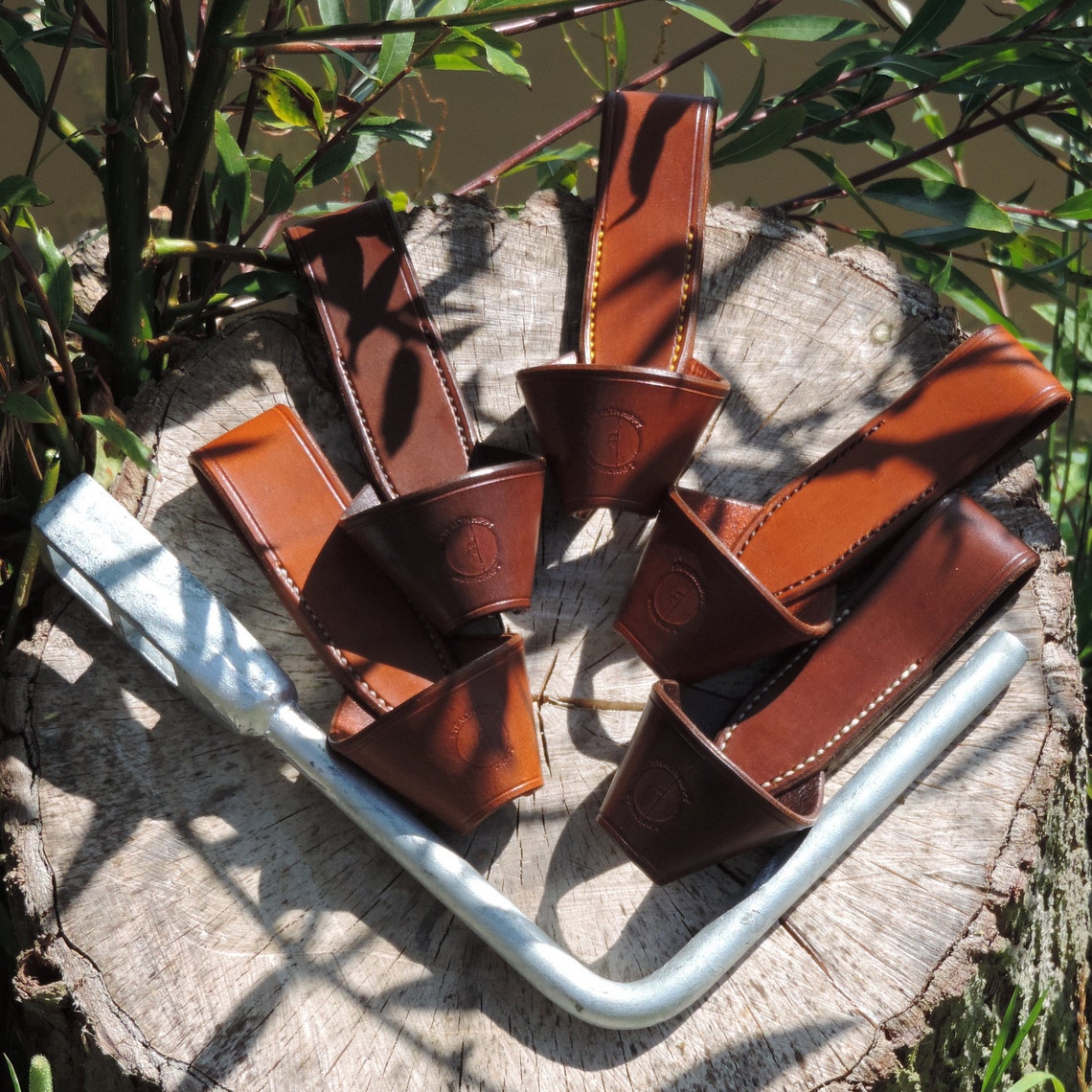 Windlass Holster Hand Stiched Leather Lock Handle Loop Etsy