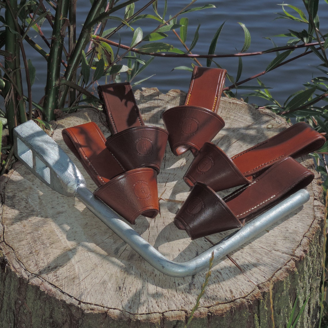 Windlass Holster Hand Stiched Leather Lock Handle Loop Etsy