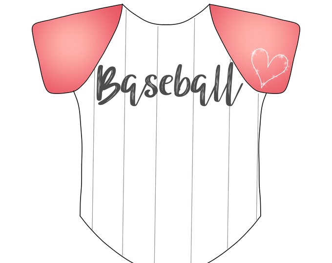 Baseball Jersey Cookie Cutter Etsy