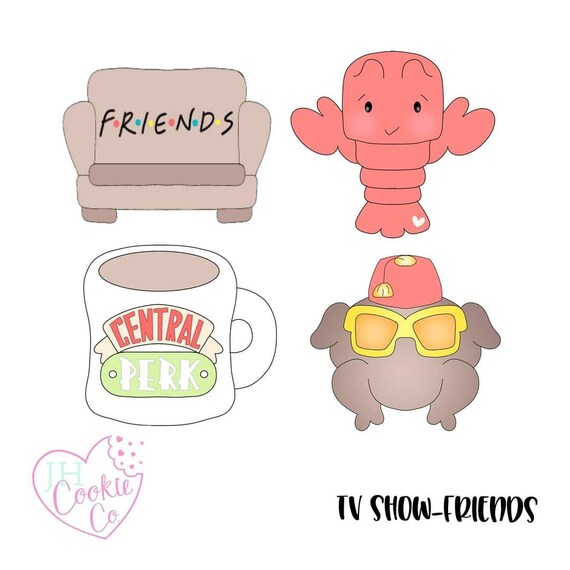 Friends mini cookie cutter set Etsy