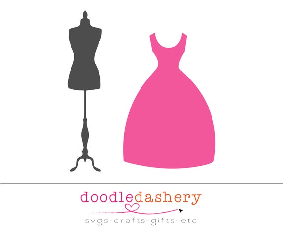 Download Dress And Mannequin Stand Svg File For Cricut Silhouette And Etsy
