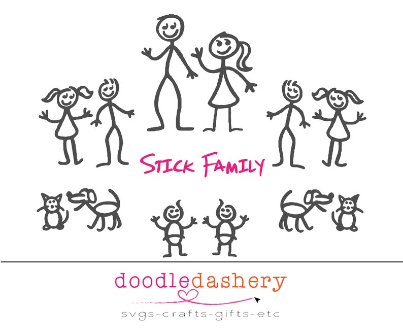 Free Free 296 Silhouette Stick Figure Family Svg SVG PNG EPS DXF File