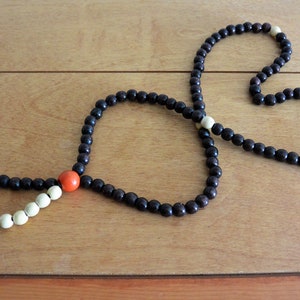 Baháʼí Prayer Beads 95 Wooden Handmade Baha&#39;i Beads Bahai Style of Baháʼu&#39;lláh Baha&#39;ullah