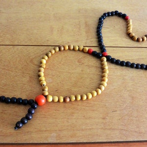 Baháʼí Prayer Beads 95 Wooden Handmade Baha&#39;i Beads Bahai Style of Baháʼu&#39;lláh Baha&#39;ullah